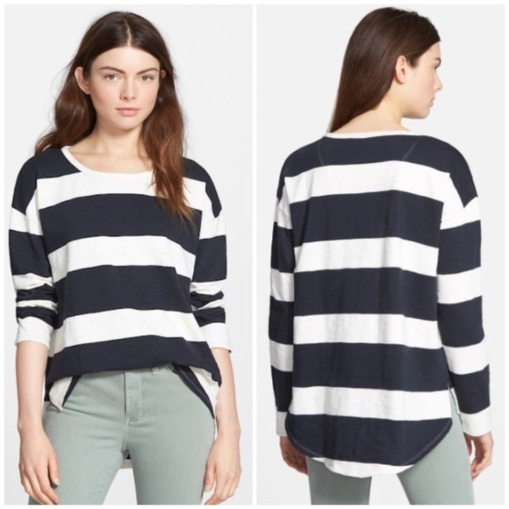 Madewell rugby stripe long sleeve tee